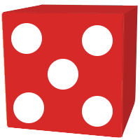 6 sided die result 5